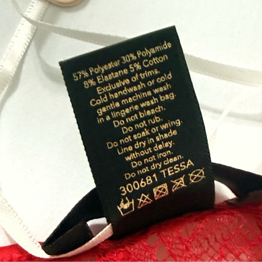 HONEY BIRDETTE TESSA RED LACE THONG UNDIES - Picture 6 of 8